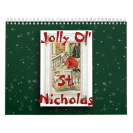 Jolly Ol'St. Nicholas jul hela året Kalender