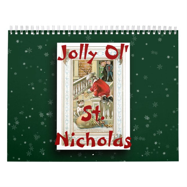 Jolly Ol'St. Nicholas jul hela året Kalender (Omslag)