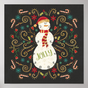Jolly Otomi helgdagsnögubbe Poster