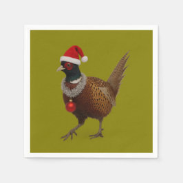 Jolly Pheasant Christmas paper party napkins Pappersservett