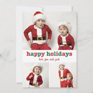 Jolly Rand Glad helg-fotokort Julkort