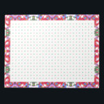 Jolly Red Cheerful jul Dot Grid BuJo Planner Anteckningsblock<br><div class="desc">Jolly Red Cheerful Weekly Checklist Reminder BuJo Planner för vuxnor och barn. Ett anteckningsblock för kryssruta för personer med ADHD eller som tycker om organisation och skapar listor. I glad och glad jul färg av rött, rosa och grönt. Ett rutnät av rött och grönt som du kan ge skriva i...</div>