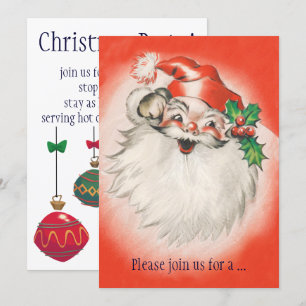 Jolly Retro Jultomten, inbjudan till julfest