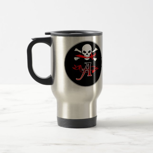 Jolly Roger A Monogram Initial Resemugg (Vänster)