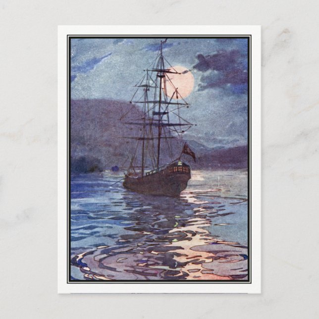 Jolly Roger av Alice B. Woodward Vykort (Framsida)