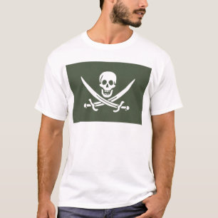Jolly Roger av Calico Jack Rackham (Grönt) Tröja