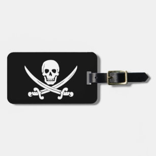 Jolly Roger Bagage för piratflagga märkre Bagagebricka