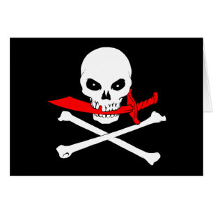 Jolly Roger (cutlass) Greeting Card Hälsningskort