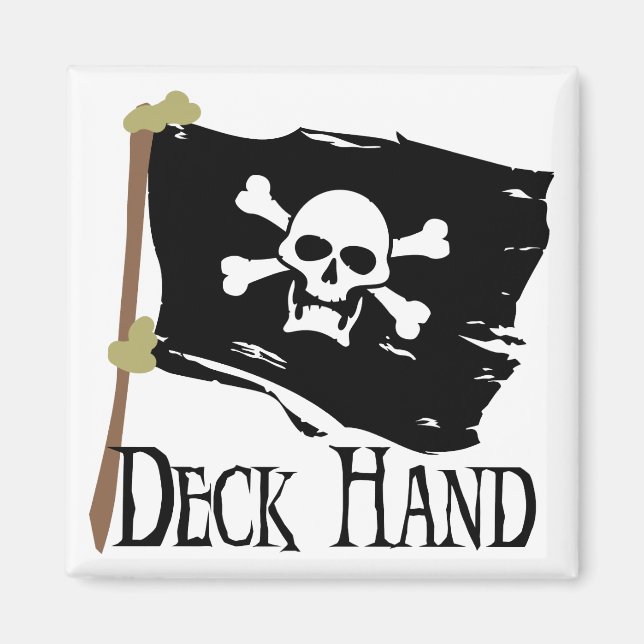 Jolly Roger Deck Hand Magnet (Framsidan)