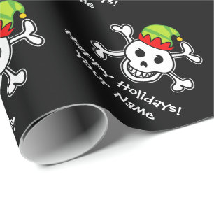 Jolly Roger elf-skallen rolig jul-Helgdag Presentpapper