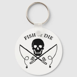 Jolly Roger Fisherman Pirat Keychain Nyckelring