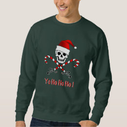 Jolly Roger för piratjul tröja Långärmad Tröja