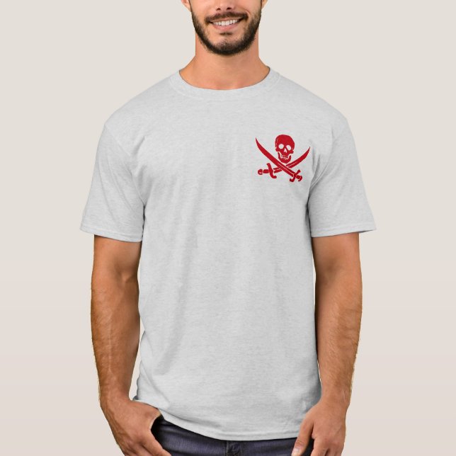 Jolly Roger för svärdpirat T-tröja Tröja (Framsida)