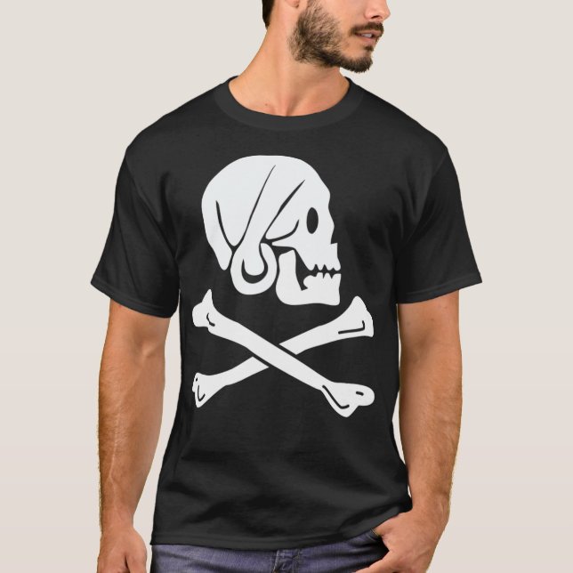 Jolly Roger Henry Every Pirate Flag  T Shirt (Framsida)