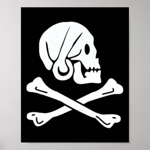 Jolly Roger Henry Varje Pirat Flagga Poster