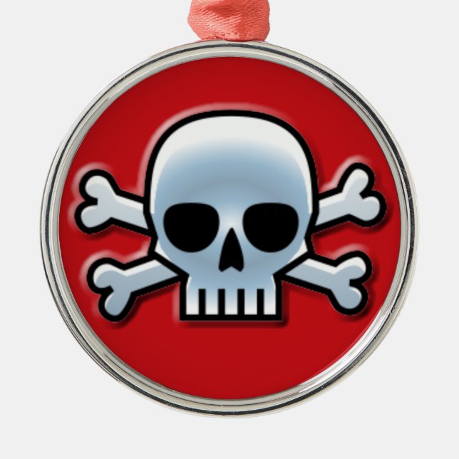 Jolly Roger Julgransprydnad Metall (Framsidan)