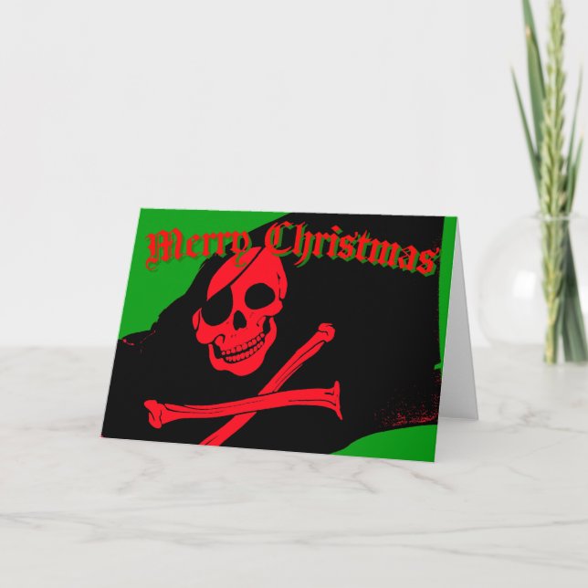 jolly roger julkort helgkort (Framsida)