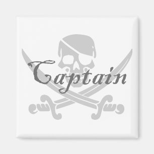 Jolly Roger kapten Magnet
