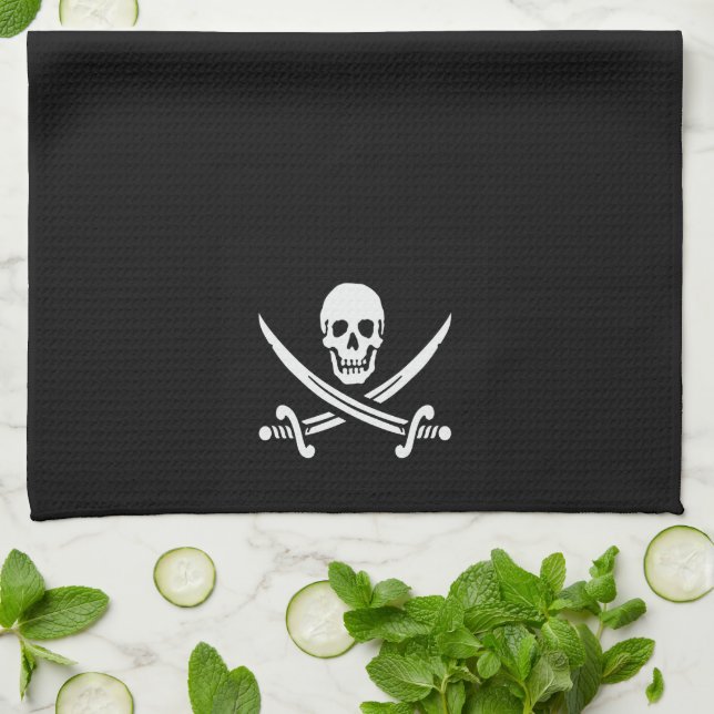 Jolly Roger Kökshandduk (Vikta)