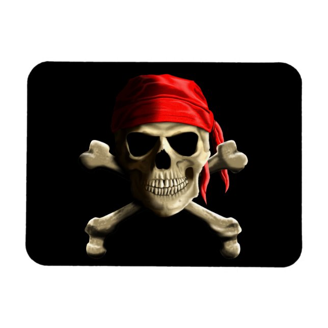 Jolly Roger Magnet (Horisontell)