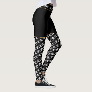 Jolly Roger Mode & Skull X Bones /Pirater flagga Leggings