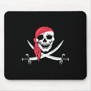 Jolly Roger och Calico Jack Halloween Costume Flag Musmatta
