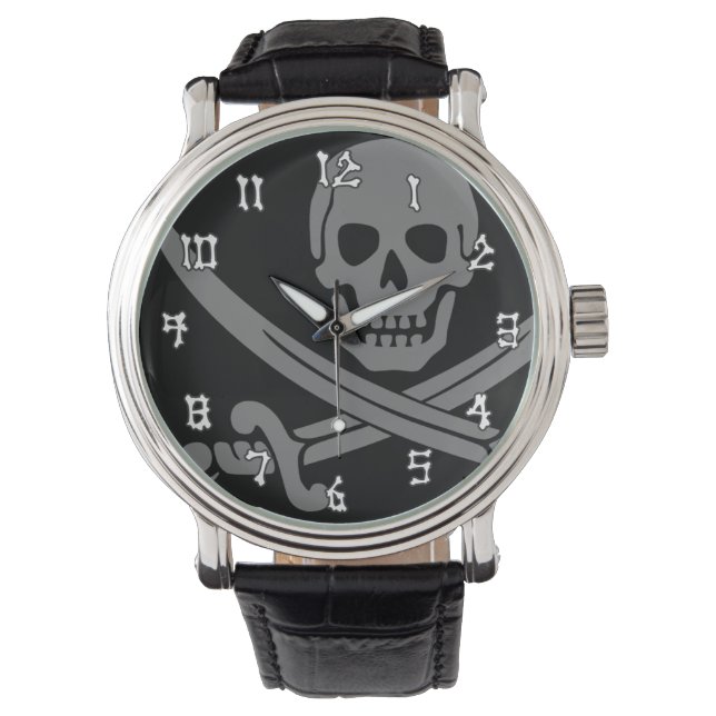 Jolly Roger Pirat Armbandsur (Framsida)