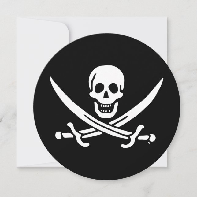 Jolly roger pirat flagga (Framsida)