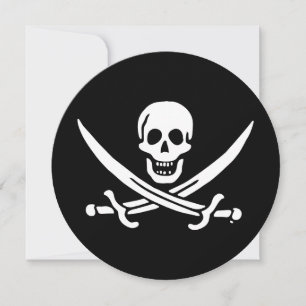 Jolly roger pirat flagga