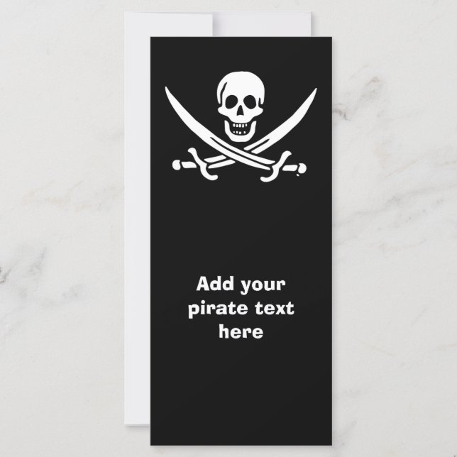 Jolly roger pirat flagga (Framsida)