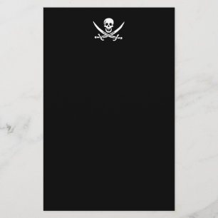 Jolly roger pirat flagga brevpapper