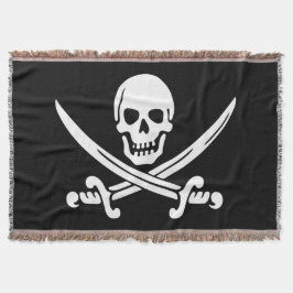 Jolly Roger Pirat Flagga Filt