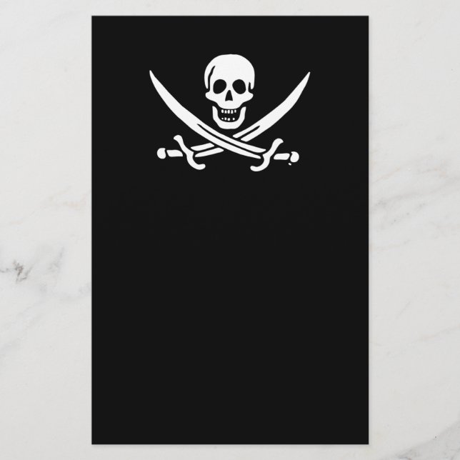 Jolly roger pirat flagga flygblad (Framsidan)