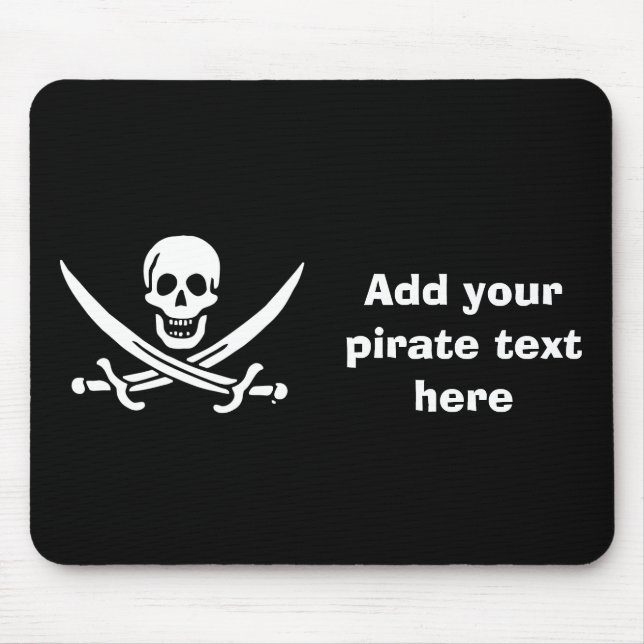 Jolly roger pirat flagga musmatta (Framsidan)