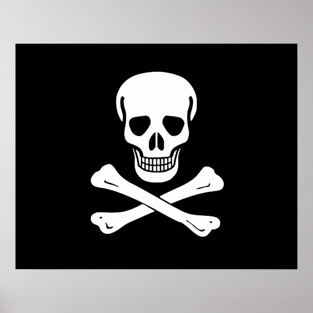 Jolly Roger Pirat Flagga Poster (Framsidan)
