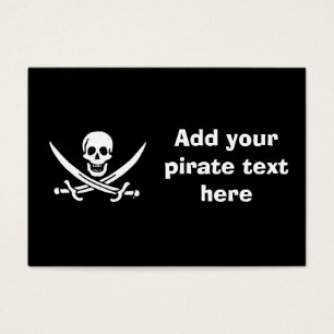 Jolly roger pirat flagga visitkort