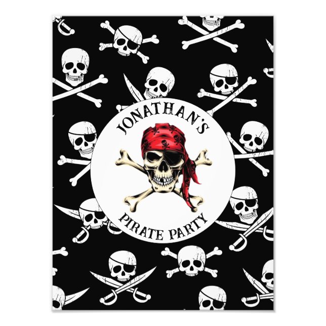 JOLLY ROGER PIRAT FOTOTRYCK (Framsidan)
