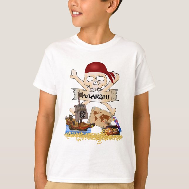 Jolly Roger, Pirat Frakt & Pirat Chest Tee (Framsida)