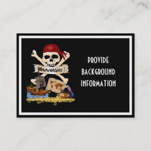 Jolly Roger, Pirat Frakt & Pirat Chest Visitkort