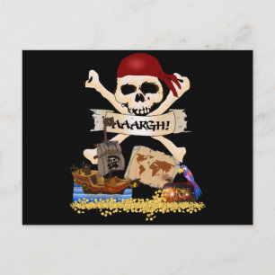 Jolly Roger, Pirat Frakt & Pirat Chest Vykort