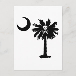 Jolly Roger Pirat Palmetto Vykort