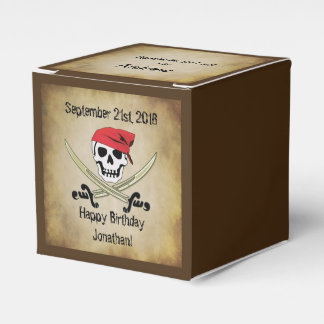 Jolly Roger Pirat Party Favor Box Presentaskar