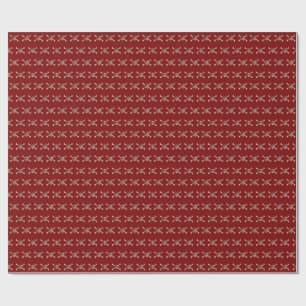 Jolly Roger Pirat Skull Bones Red Bandanna Presentpapper