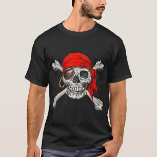 Jolly Roger Pirat Skull Crossbone Halloween T Shirt