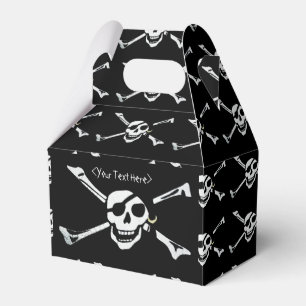 Jolly Roger Pirat Skull Mönster Favoritbox Presentaskar