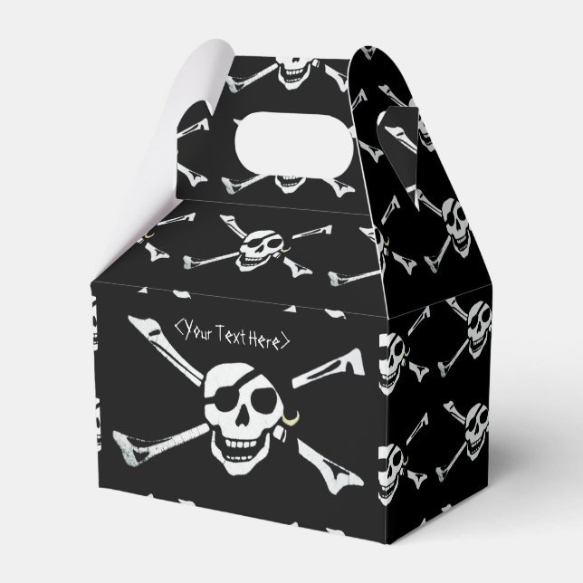 Jolly Roger Pirat Skull Mönster Favoritbox Presentaskar (Framsidan Sidan)