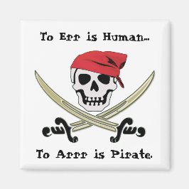 Jolly Roger Pirat Talk Magnet