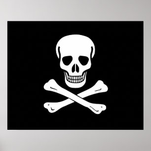 Jolly Roger piratflagga Poster