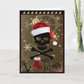 Jolly Roger piratjul Helgkort