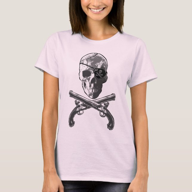 Jolly Roger pistoler Tee (Framsida)